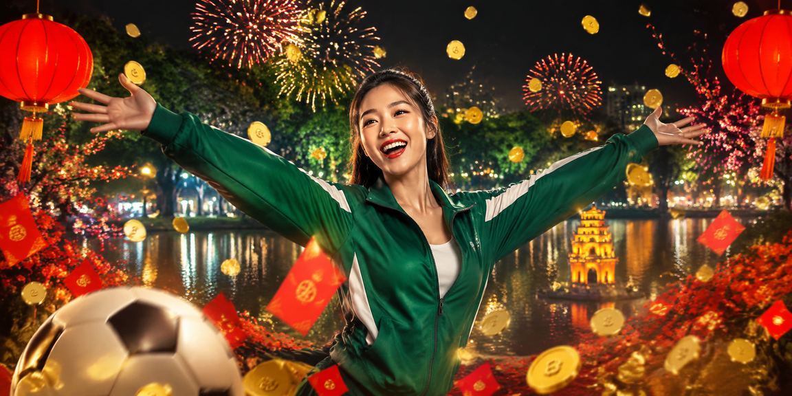 Người hâm mộ cá cược bóng đá tại Hà Nội với không khí lễ hội đèn lồng
